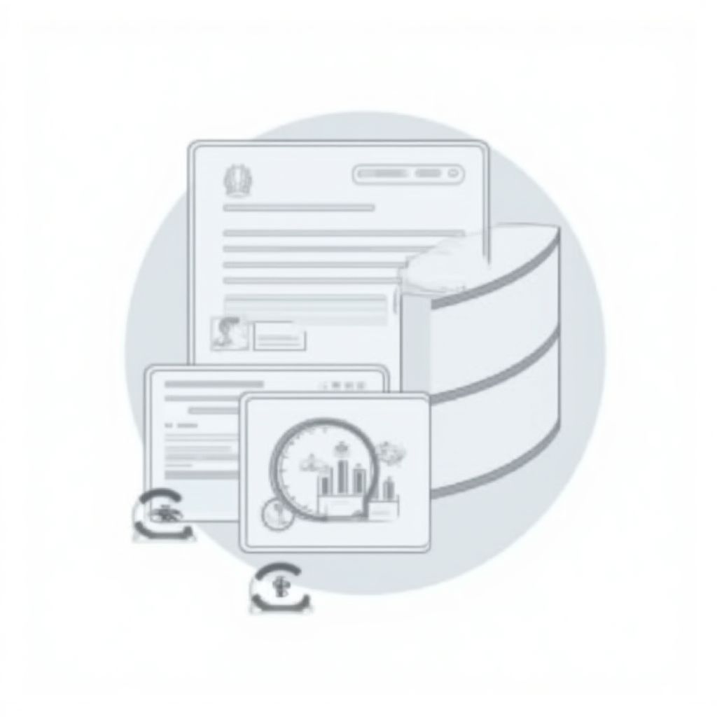 Ícono de base de datos histórica